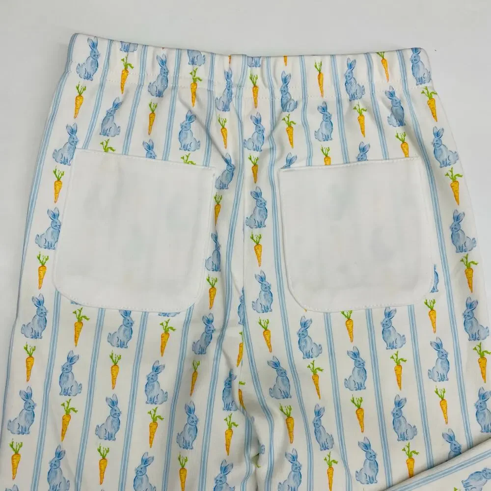 NWT Smockingbird Size 10 Blue Bunny Knit PJs